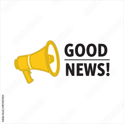 Good News Text and Hand Mike Logo