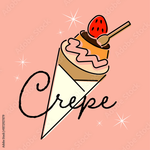 クレープのイラストレーション