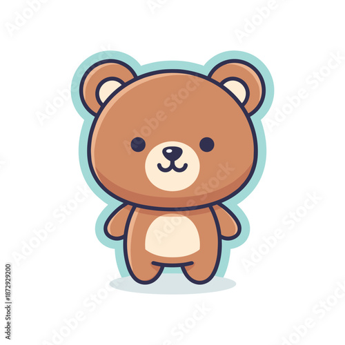 Adorable Cartoon Teddy Bear Illustration