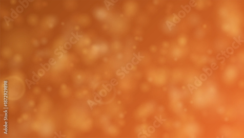 Orange glowing background with soft bokeh circles