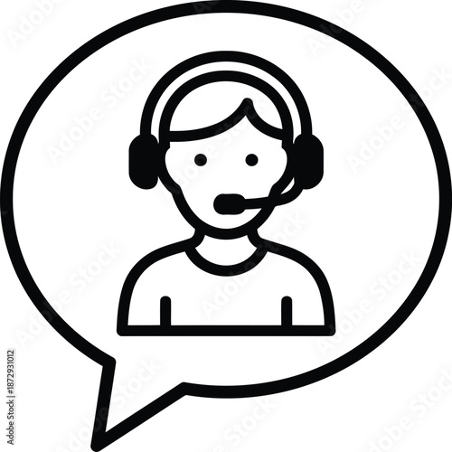 Dedicated customer service representative provides expert online support and communication solutions