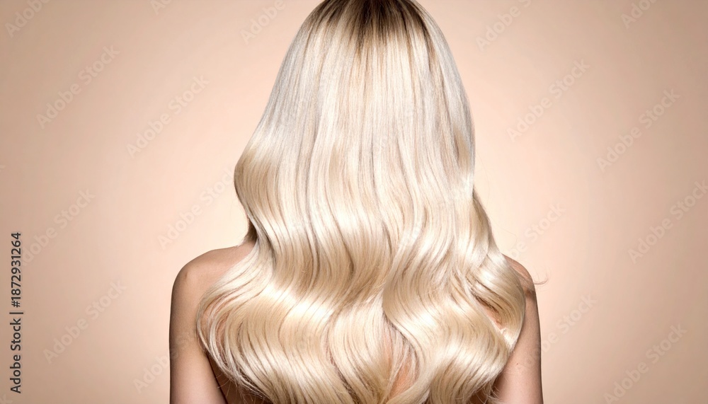 Fototapeta premium Blonde wavy hair.