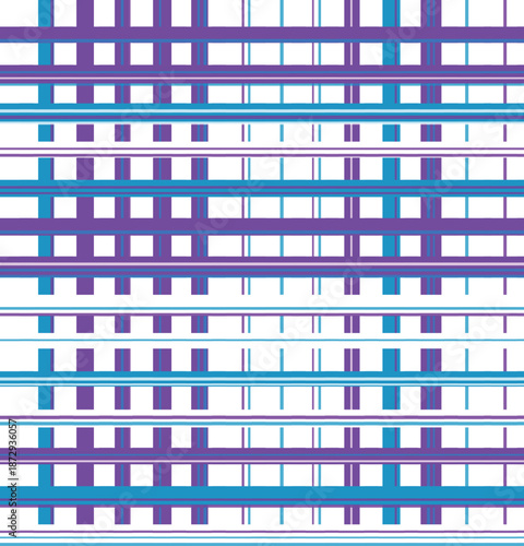 An intricate grid pattern showcases contrasting purple and cyan horizontal and vertical lines creating a dynamic visual
