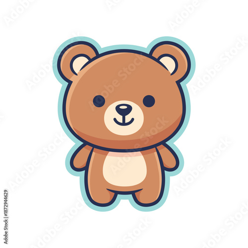 Cute Cartoon Bear Illustration