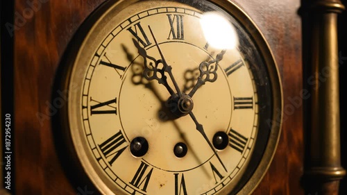 Wallpaper Mural Antique clock with Roman numerals Torontodigital.ca