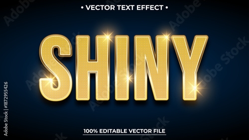 Gold Shiny text effect editable shiny gold sparkle text style