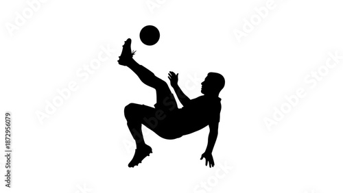 A black vector silhouette illustration shows an athletic boy playing a competitive basketball game, capturing a male player in action with a ball during a team sports running movement
