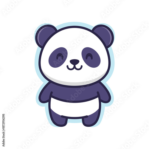 Adorable Cartoon Panda Illustration