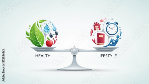 Modern blue abstract design with swirling shapes and textures