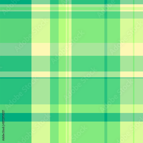 Scrapbook pattern textile vector, primary tartan texture fabric. Halloween background plaid check seamless in green and mint colors.