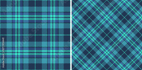 Seamless plaid background of vector pattern fabric with a texture textile check tartan. Set in dark colors of tile flooring trends.