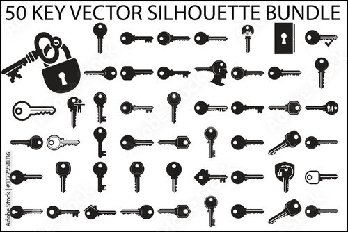 Key Vector Silhouette Bundle