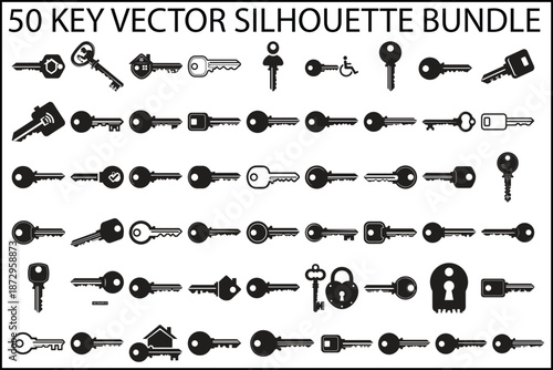Key Vector Silhouette Bundle