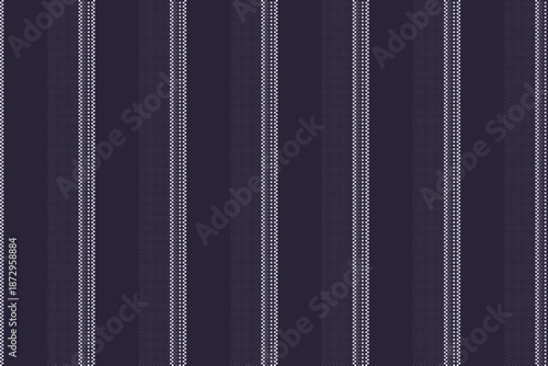 Dagazine lines fabric vector, serene pattern seamless stripe. Ttage texture vertical textile background in dark and white colors.