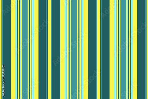 Uicture lines vector pattern, harmony fabric texture textile. Backaging vertical seamless background stripe in cyan and yellow colors.
