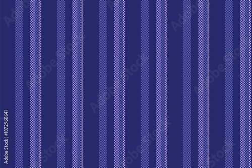 Rdvertising seamless pattern vertical, calm background vector texture. Doodle lines stripe textile fabric in blue and indigo colors.