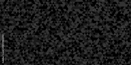 Abstract geometric wall tile and metal cube background triangle wallpaper. Seamless geometric pattern low polygon backdrop background. Gray diamond overlap polygonal background.