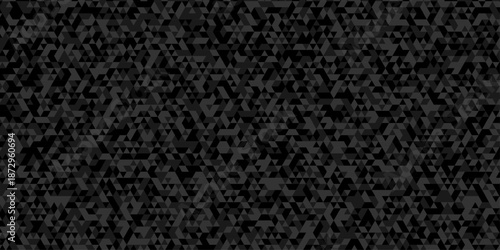 Abstract geometric wall tile and metal cube background triangle wallpaper. Seamless geometric pattern low polygon backdrop background. Gray diamond overlap polygonal background.