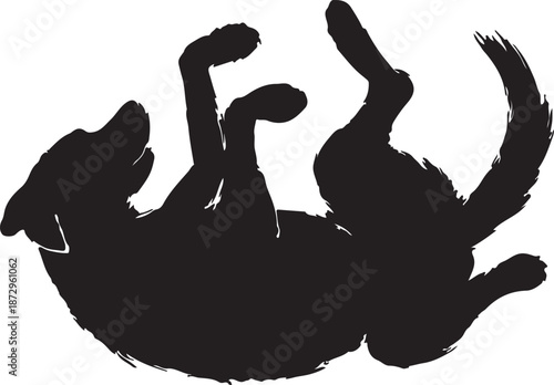 A striking black silhouette of a scottish terrier s head and neck