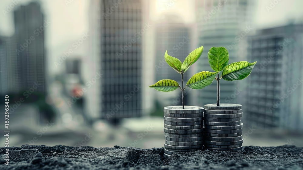 Fototapeta premium Fueling expansion exploring startup vision and investment opportunities for growth