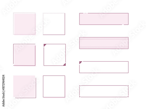 シンプルな見出しフレームセット