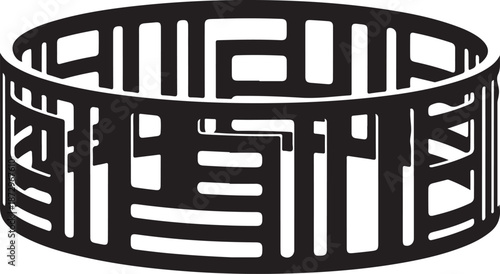 Minimal abstract illustration on a clean white background