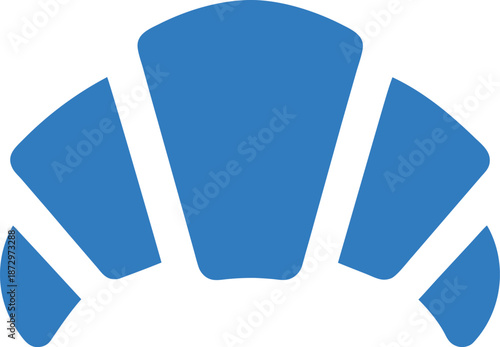 croissant vector illustration on transparent background