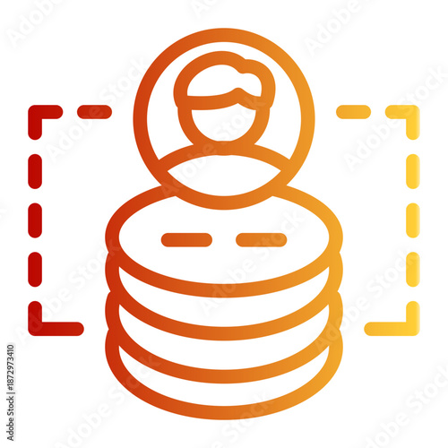 Authenticate Validate Register Update Icon from Network and Database Icon Collection (Outline Gradient style)