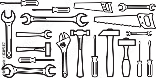 Collection of various tools and equipment for DIY projects