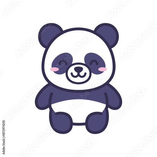 Adorable Cartoon Panda Illustration