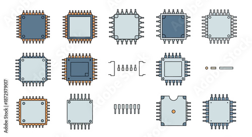 Microchip Processors and Integrated Circuit Components.