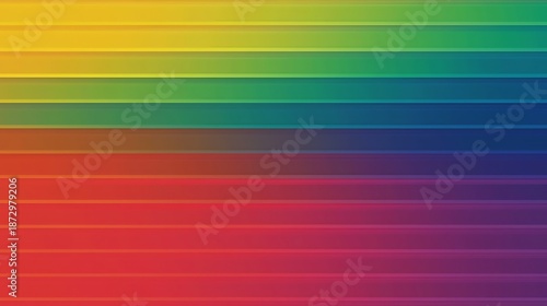Colorful Stripes: A vibrant display of horizontal stripes in a captivating gradient of the rainbow spectrum, designed to invoke emotions and attract attention.