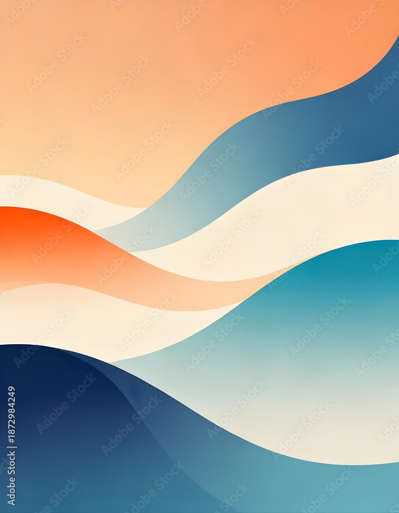 Fototapeta premium Abstract Wave Layers