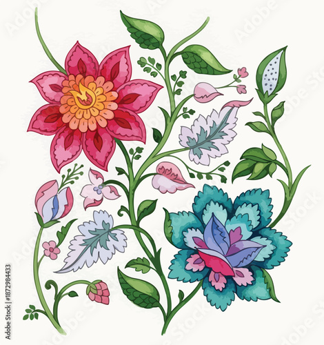 FLORAL DIZITAL VECTOR DESIGNS FOR PRINTING AND CREATING  GARMENTS
