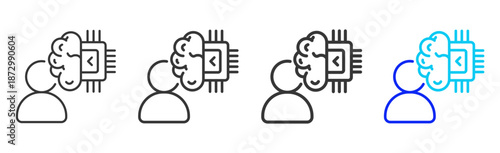 transaction audit icon set collection creative outline style for electronic data interchange with multiple thickness variations suitable for business system workflow integration