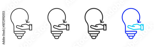 app journal icon set collection creative outline style for electronic data interchange with multiple thickness variations suitable for business system workflow integration