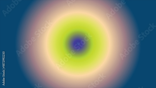 Abstract radial gradient background with blurred concentric circles of color