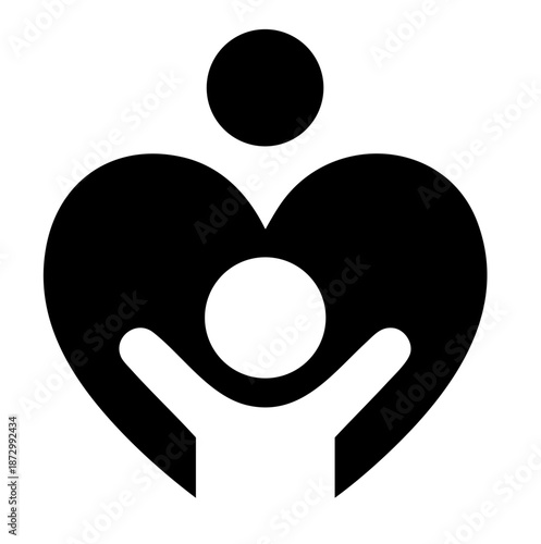 child, kids, heart, family, safety, trust, welfare, social, charity, nonprofit, logo, symbol, help, love, community