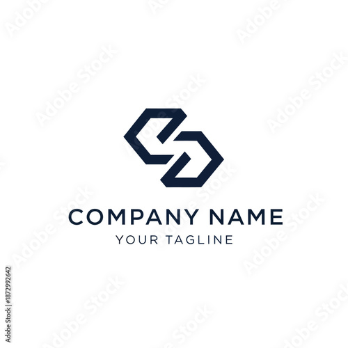 Modern Company Logo Template Design Element.