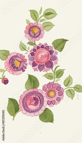 FLORAL DIZITAL VECTOR DESIGNS FOR PRINTING AND CREATING  GARMENTS