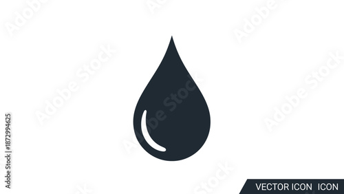 Simple Water Drop Icon.