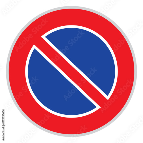 No parking traffic sign icon, road regulation symbol, urban transport restriction sign for streets and public areas Free Download No parking traffic sign icon, road regulation symbol, urban transport restriction sign for streets and public areas - GFXLoad