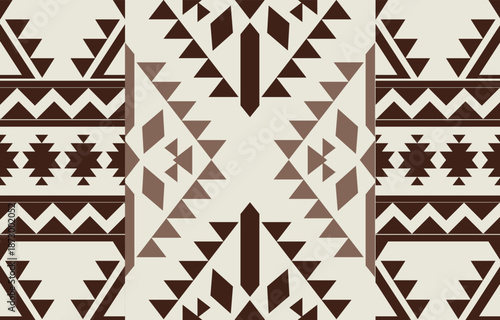 Seamless geometric ethnic pattern. Native American ethnic design, Southwestern decor design for background ,curtain, carpet, wallpaper, clothing, wrapping, Batik.