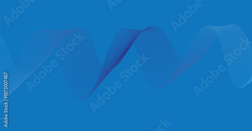 Abstract blue background with flowing lines and heart inspired shapes creating a soft romantic sky and wave themed design