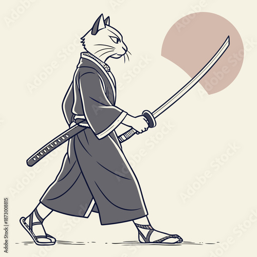 Cat Ronin Walk 1