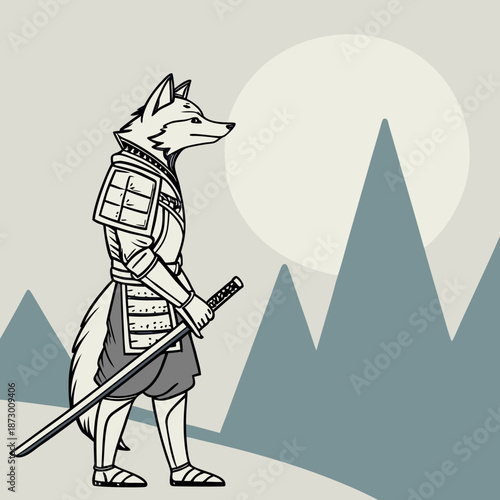 Samurai Wolf Mountain 1