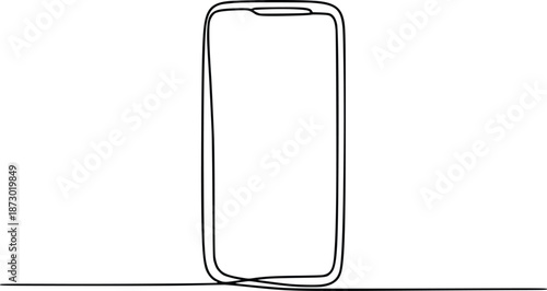 Smartphone placed on surface