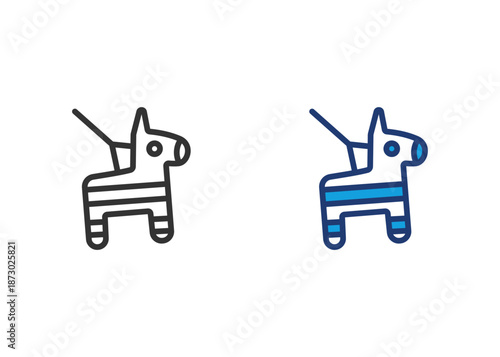 Pinata Icon Set Multiple Style Collection
