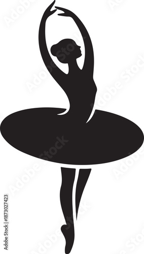 Elegant Ballerina Dance Silhouette