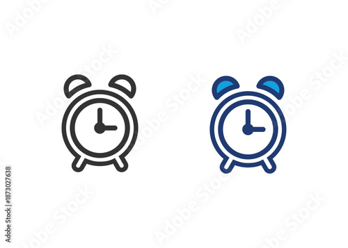 Time Icon Set Multiple Style Collection